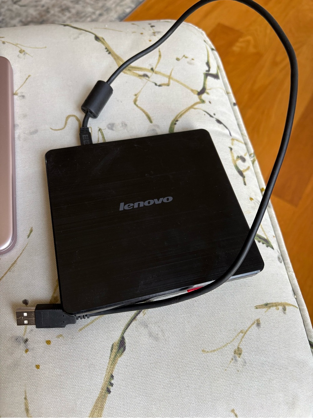 Lenovo Black External USB Optical Drive Slim Portable